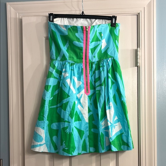 Lilly Pulitzer Lottie In Green Bean All Lit Up Mini Dress - Picture 4 of 5